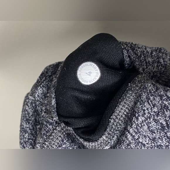 Lululemon Wunder Under High Rise Heathered Gray/Black Leggings - Picture 9 of 10